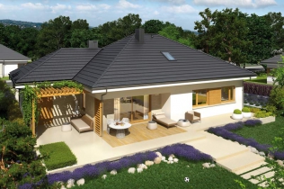 Flo III G1 – nowoczesny i energooszczędny dom z poddaszem do adaptacji